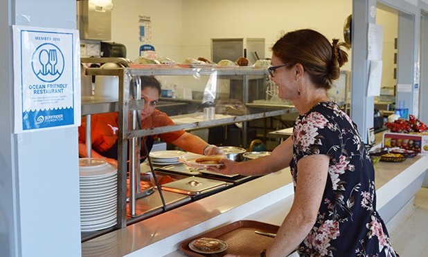 UTMSI Cafe becomes an Ocean Friendly Restaurant