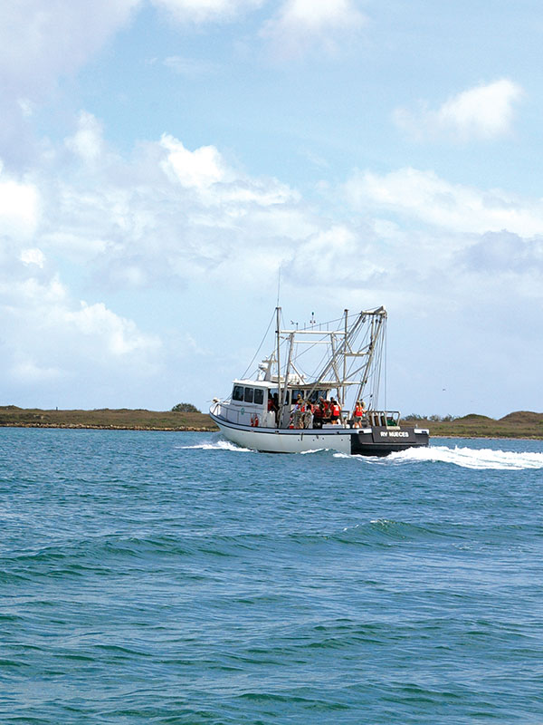 Research boat in Port Aransas