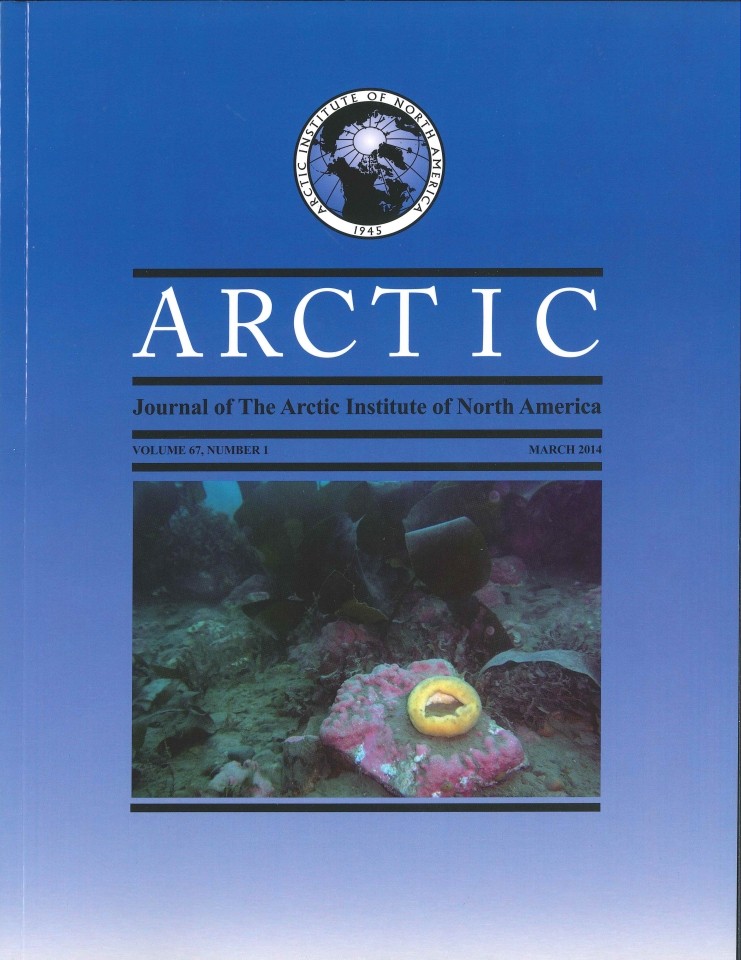 Ken Dunton's Arctic photo featured cover of Arctic Journal